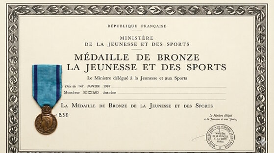  antoine egiziano medaille jeunesse et sport triathlon
